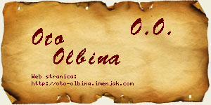 Oto Olbina vizit kartica